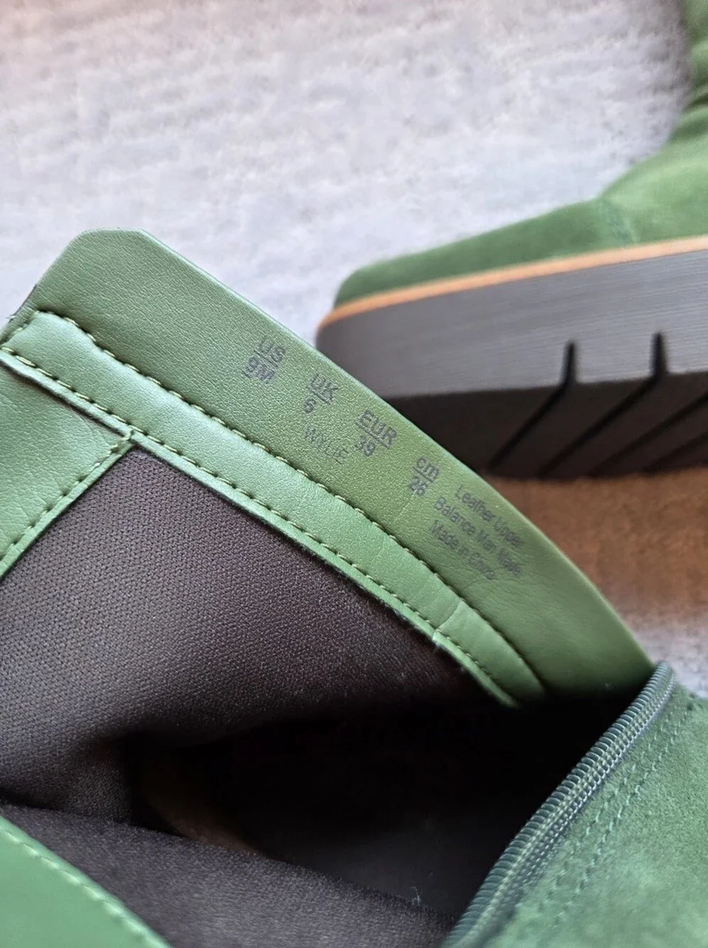 Naturalizer Wylie Green Suede Platform Ankle Boots